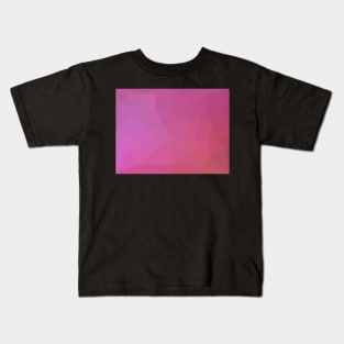 Hot Pink Triangle Pattern Kids T-Shirt